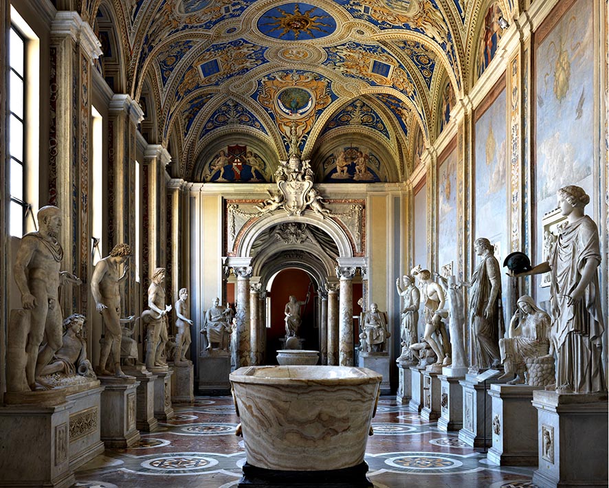 occult__culture's tweet image. Galleria delle Statue, Museo Pio Clementino, Vatican City