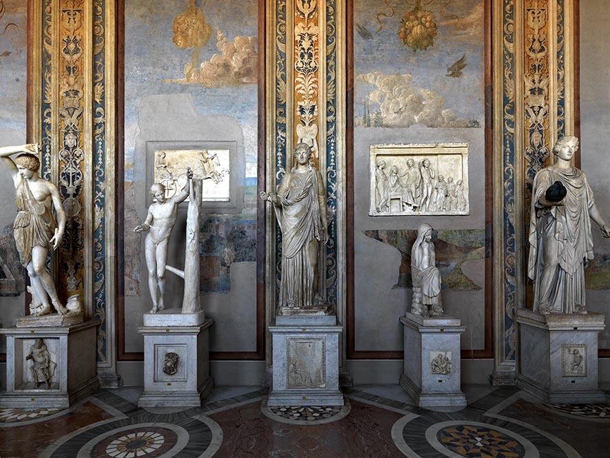 occult__culture's tweet image. Galleria delle Statue, Museo Pio Clementino, Vatican City
