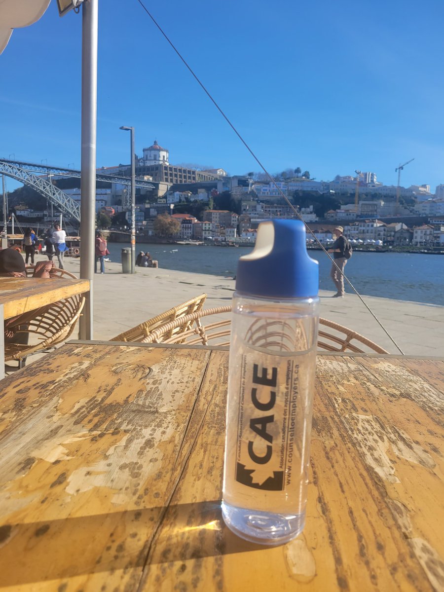 TracyatProcon's tweet photo. After CACE's 20th anniversary give away .... water bottle and reusable bag, I am starting a thread.  Let's see where these items travel to.  Mine is in Porto, Portugal.  Where is yours? #cacewaterbottle #cacetravel https://t.co/J7ZsFNclUF
