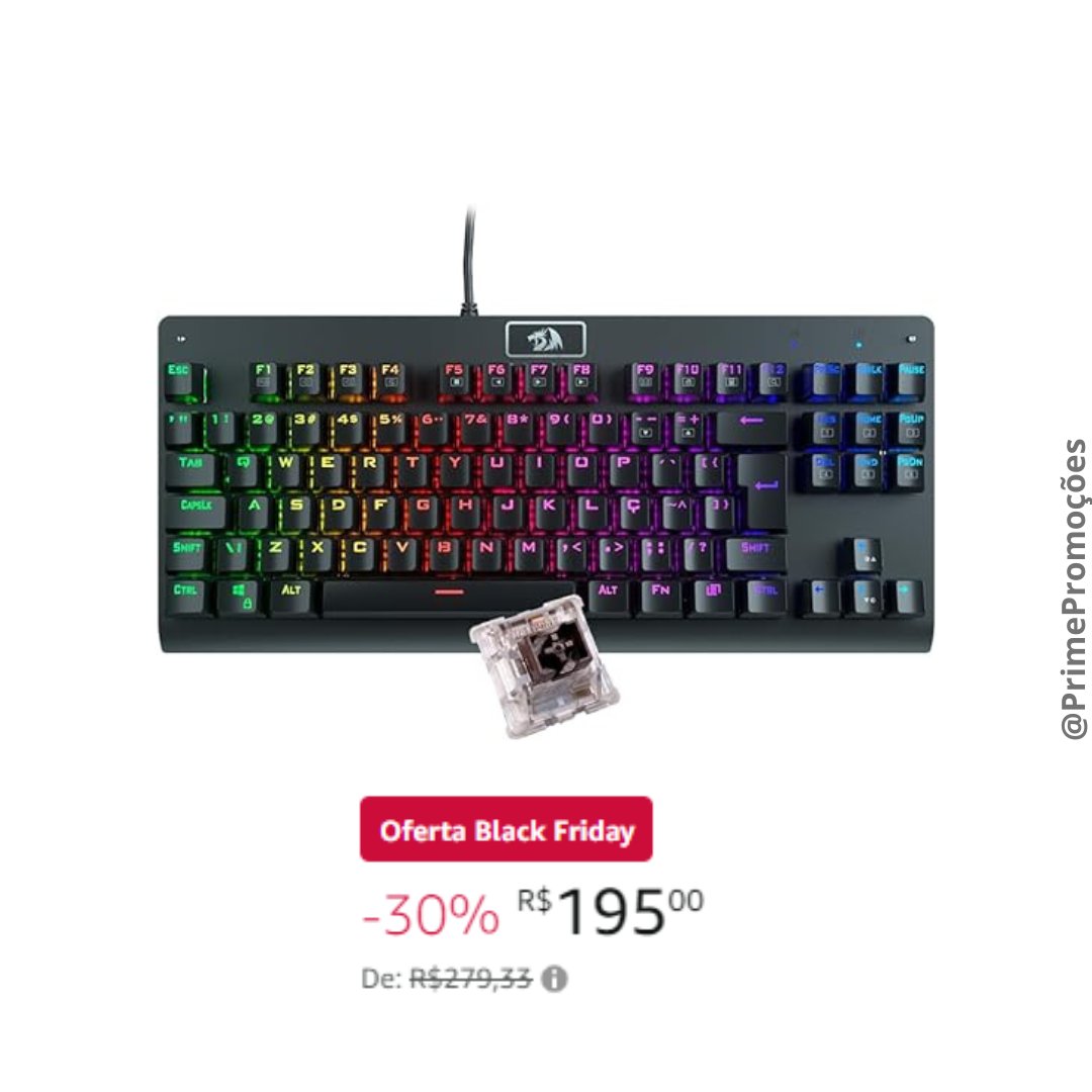 PrimePromocoes's tweet photo. Elogiado, amado, aclamado, amado e mamado

⌨️Teclado Mecânico Gamer Redragon Dark Avenger
💵de R$279,33 por R$195,00

🔗https://t.co/9PIJSmaExD https://t.co/aSaKckJ7Wq
