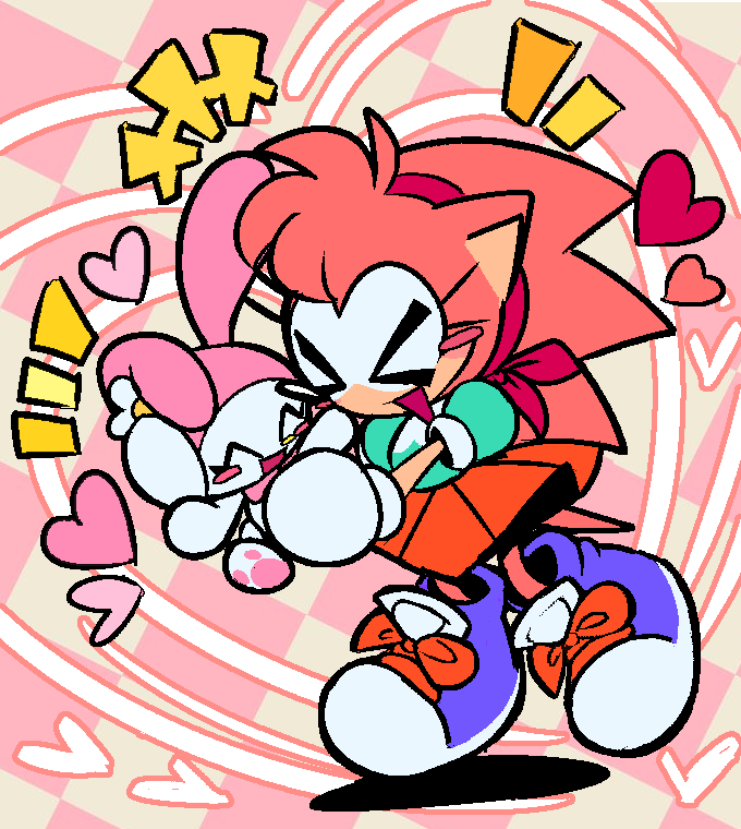 Kirby_Popstar_'s tweet photo. Amy Rose and My Melody! https://t.co/p5WRlS8sI0