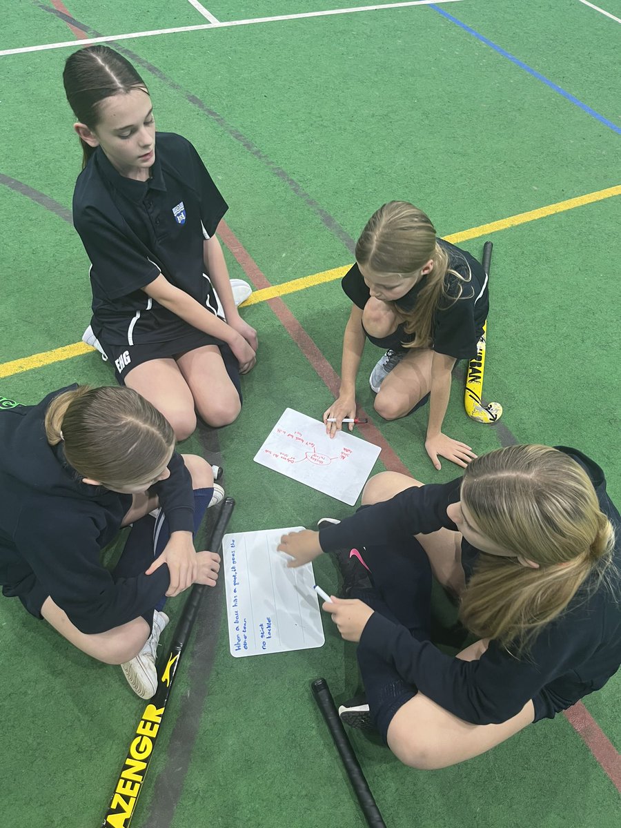 SGSPEDept's tweet photo. #SGSYear7 working on their knowledge of hockey rules and officiating skills today! Very impressed with the progress you have made this term, well done!! ✨🏑 #SGSHockey #SGSDifference https://t.co/Oscey30NJo
