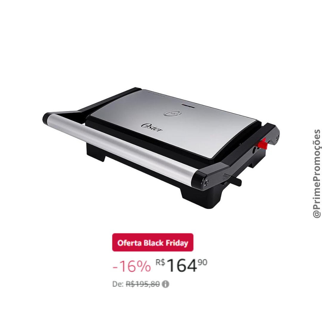 PrimePromocoes's tweet photo. Bão pra fazer aquele churrasquin sem fumaça

🍖MINI GRILL OSTER 2 em 1
💵de R$195,80 por R$165,90

🔗https://t.co/5GW1ypdIBn https://t.co/DZS3j0p5GW