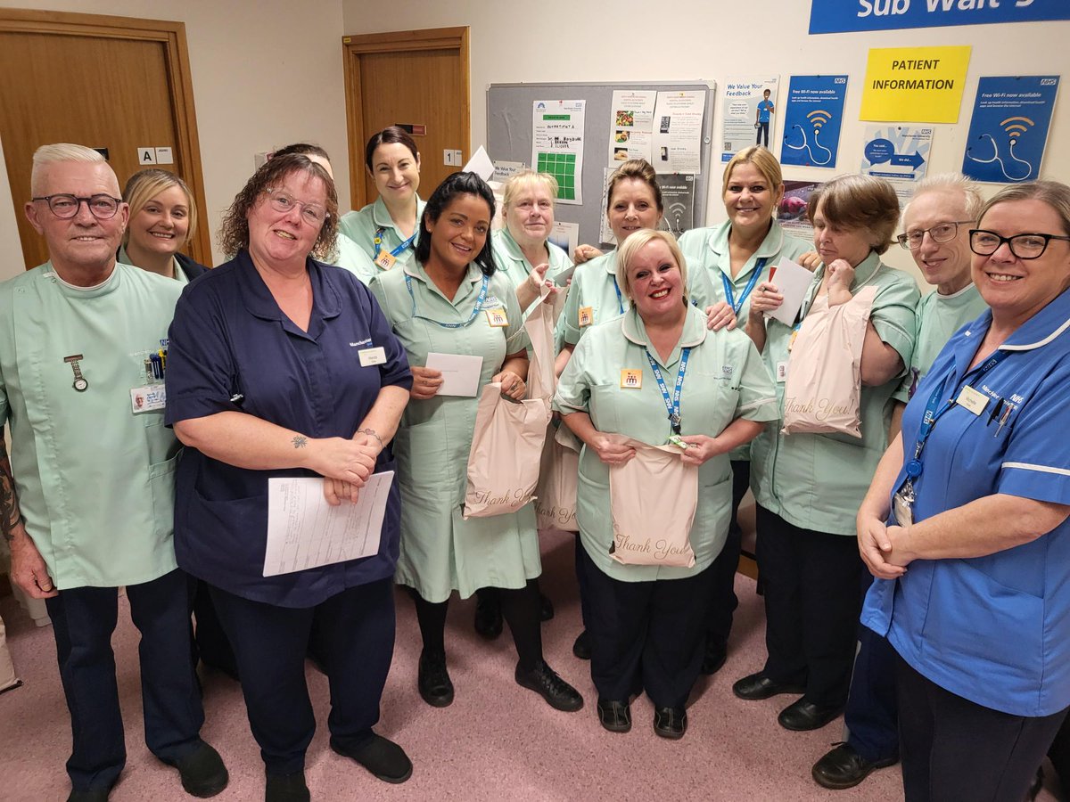 Our wonderful Outpatients team celebrating Care Support Worker Day. Thank you to you all you are amazing 🤩