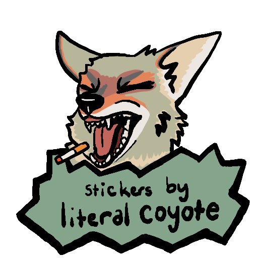 literalcoyote's tweet image. Professional
#telegramsticker #coyote #furry #coyotefurry #feral #feralart #furryart #furryartist