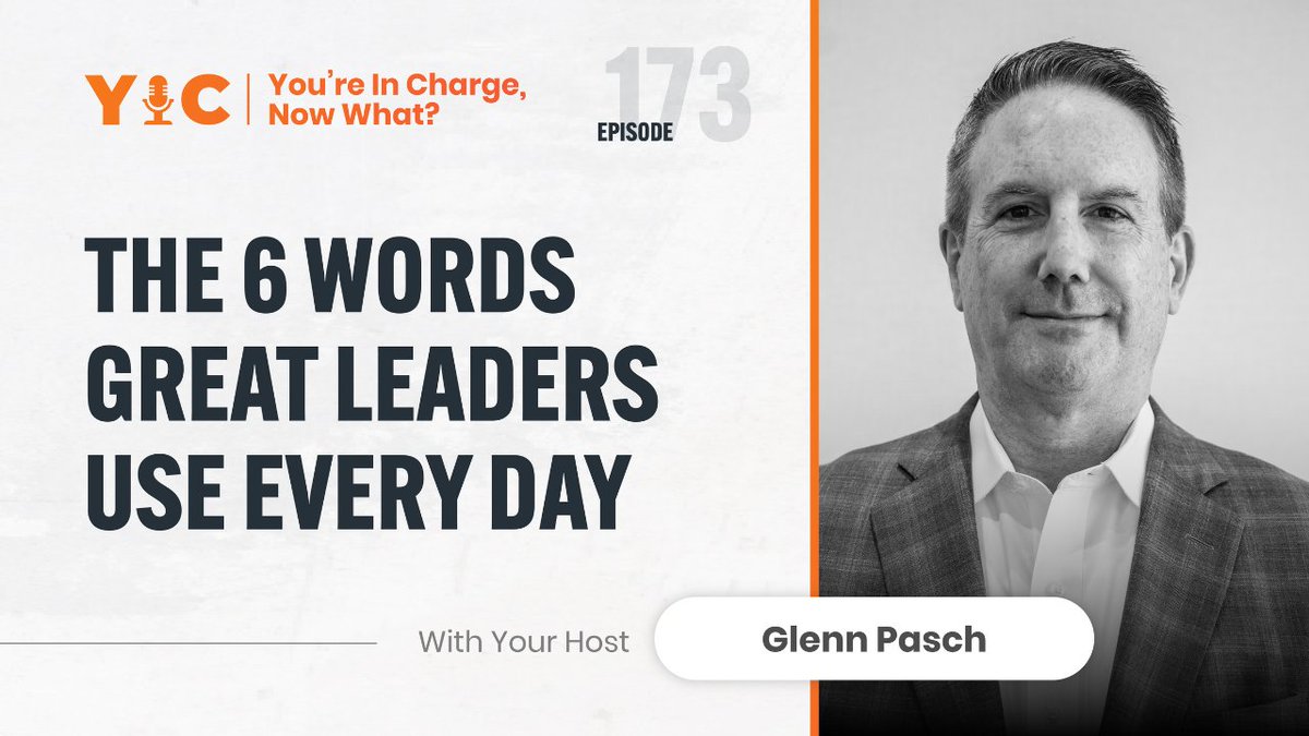NEW Episode: 🔥 🔥 The 6 Words Great Leaders use Every Day. apple.co/3gdbM8U