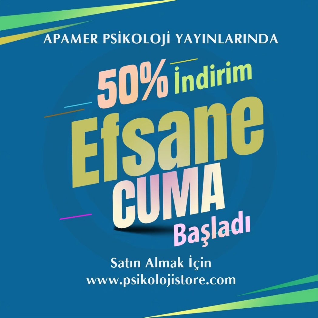 psikohaber's tweet photo. APAMER Psikoloji Yayınlarında Efsane Cuma indiriminde son 48 stok
https://t.co/8UgVleXUQy https://t.co/JOoTXRKhWD