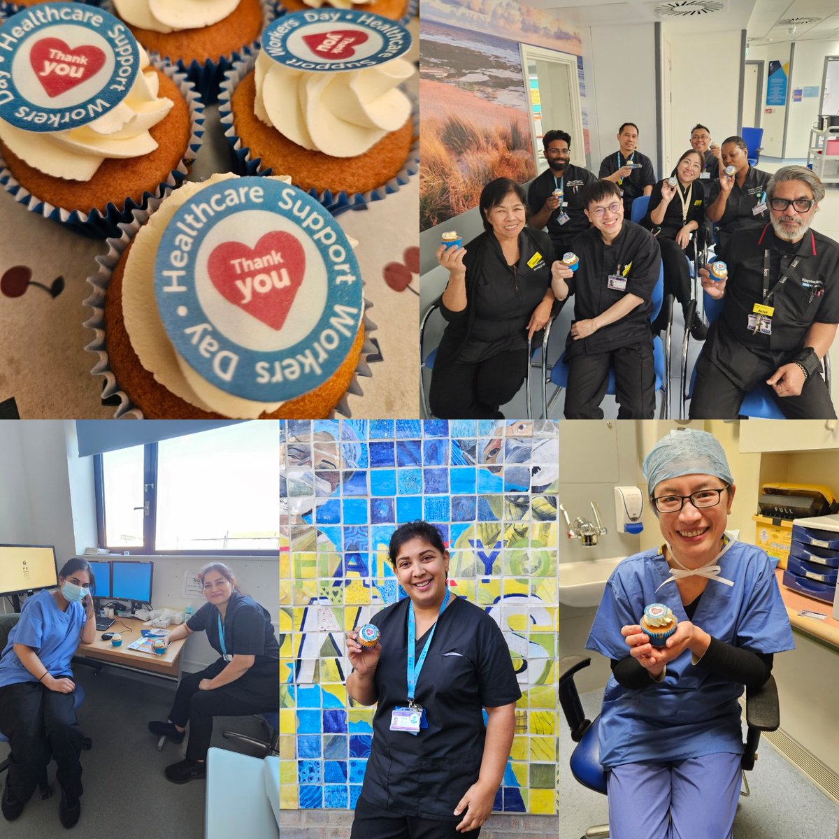 Honoring and celebrating the Imaging team and Surgical technicians of Ophthalmology service. Your contribution to our patient care and experience is priceless! Happy HCSW day! @KingstonHospNHS @BereniceConstab <a href="/NicholaKane2/">Nichola Kane</a> <a href="/SarahShade16/">Sarah Shade</a> <a href="/Harmudge/">Tracey Kelly 💙</a> <a href="/eraderecht/">Liz Raderecht</a> <a href="/JSkhft/">Justine</a> #teamREU