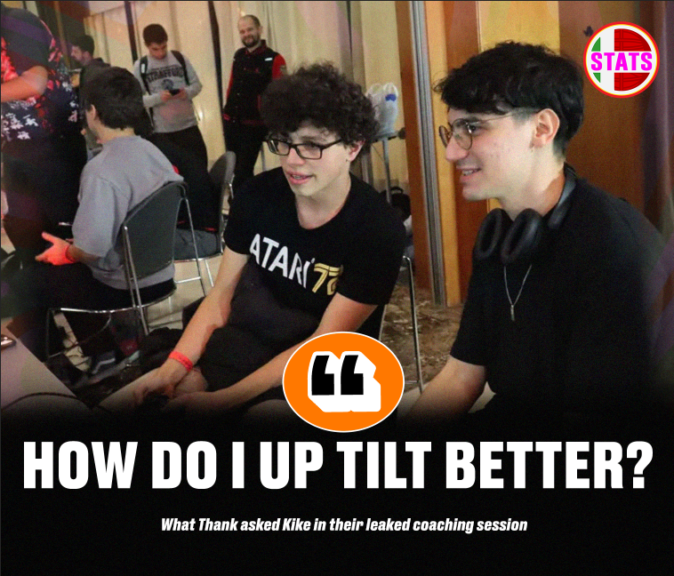 [LEAKED] Thank seen having a SECRET coaching session with Top Spanish player Kike

Thank reached a record 34 up tilts per game against HDTrainer but only 9 of them were successful (~26% success rate)

How do you think he will tackle this problem? 🧐