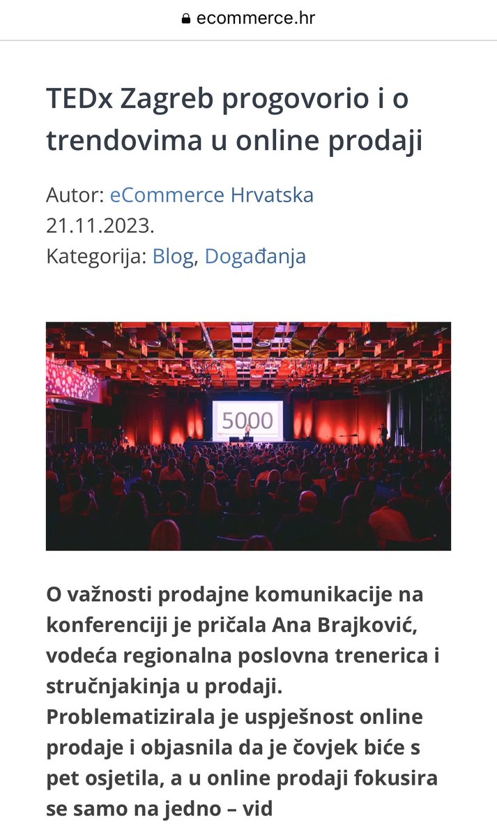 AnaBrajkovic's tweet photo. Malo o svim temama s ovogodisnjeg #TEDx Zagreb
https://t.co/NGXl1ujn0V https://t.co/CfJXrZD53a