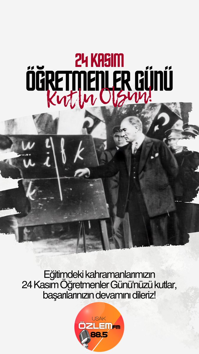 usakozlemfm's tweet photo. Eğitimdeki Kahramanlarımızın 24 Kasım ��ğretmenler Günü'nüzü Kutlarız... https://t.co/yg7GMRaO16