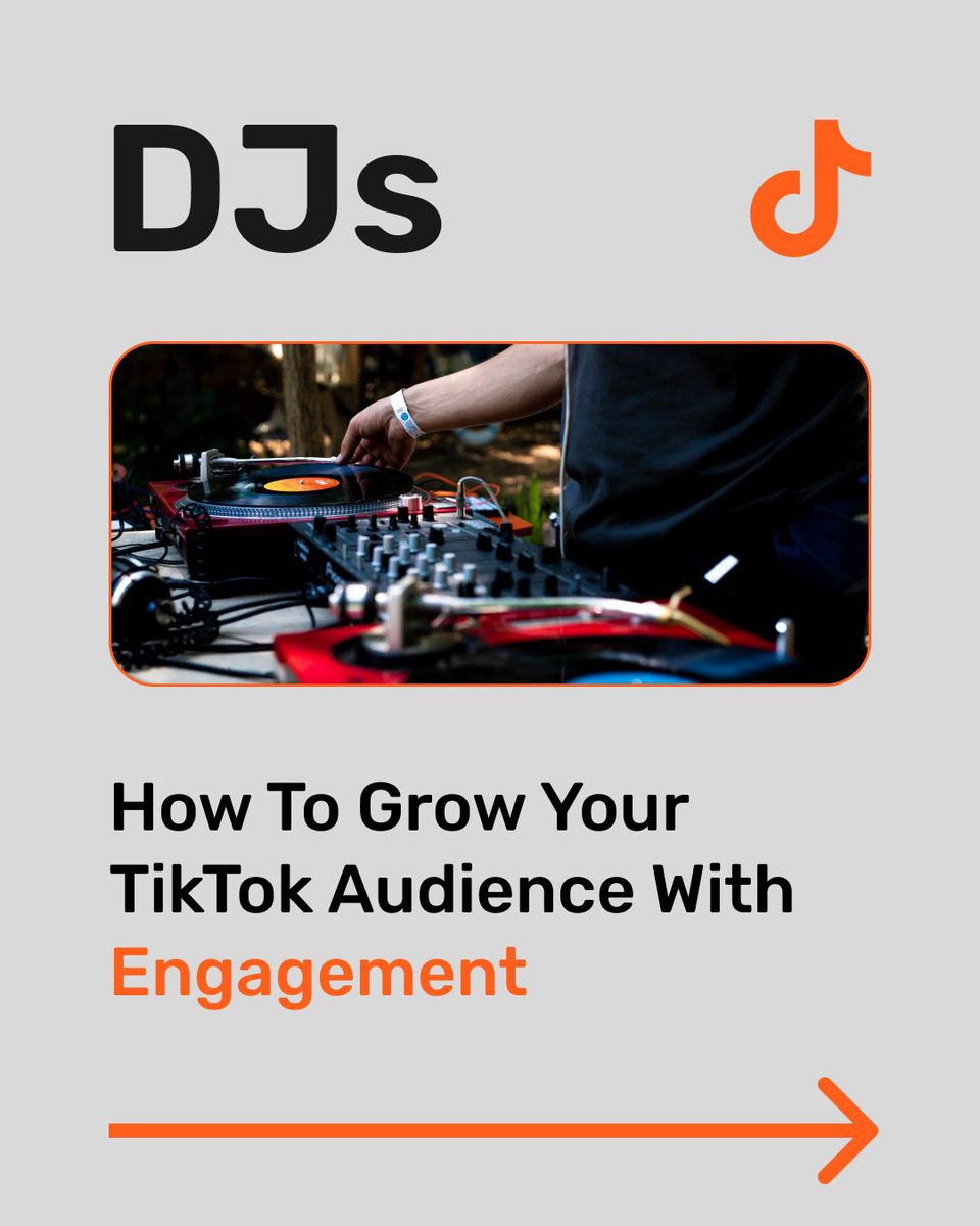 soundstrat's tweet photo. DJs…

Here’s how you can use engagement on TikTok to grow your audience. 

A thread ⬇️

#dj #djmarketing #musicmarketing #edm https://t.co/v5HutlVSAw