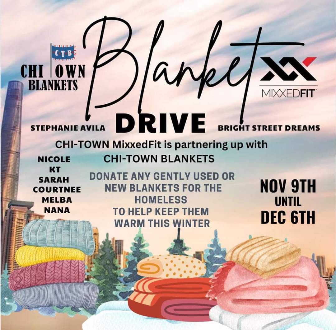 SarahVargo's tweet photo. Happy Thanksgiving! Please keep the homeless in Chicago warm! #GivingBack #homelessness    #charity @mixxedfit #donate https://t.co/Xos0tEn62W https://t.co/dlKa4hX5c1