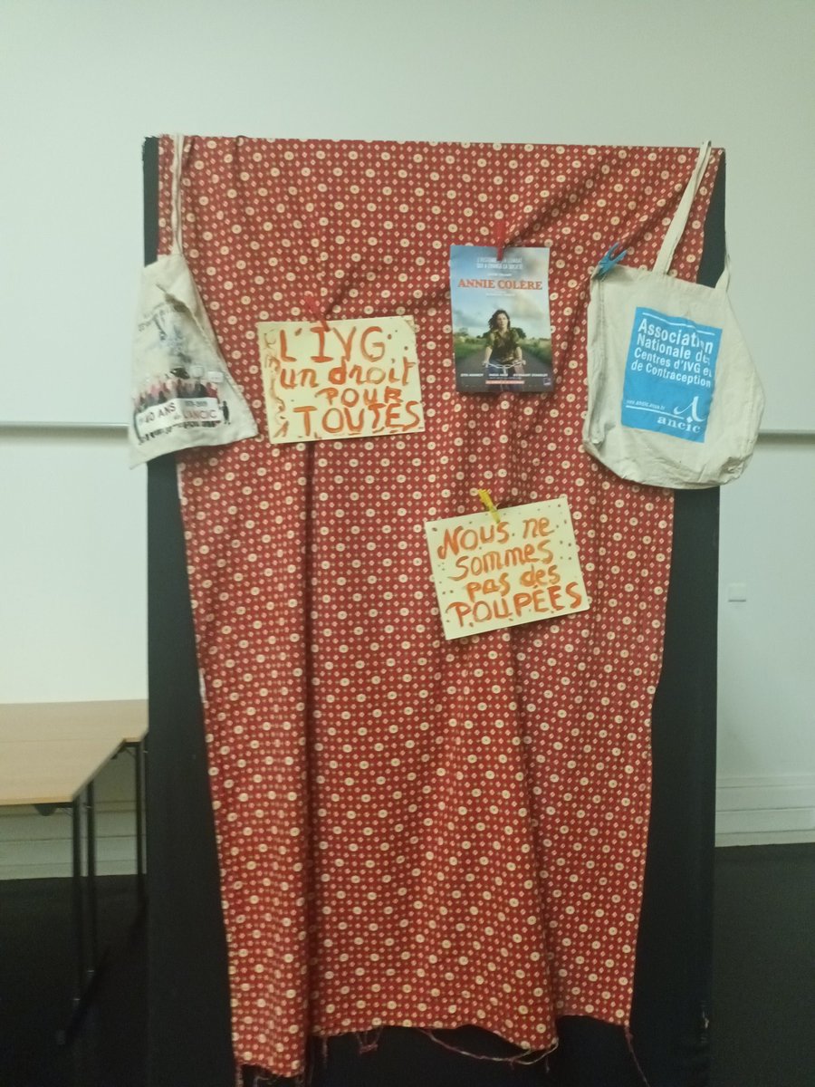 Conférence gesticulée d'Isabelle Asselin suivie d'échanges avec les élèves de 2nde sur l histoire de l'IVG en France. Richesse des questionnements de nos élèves. Merci