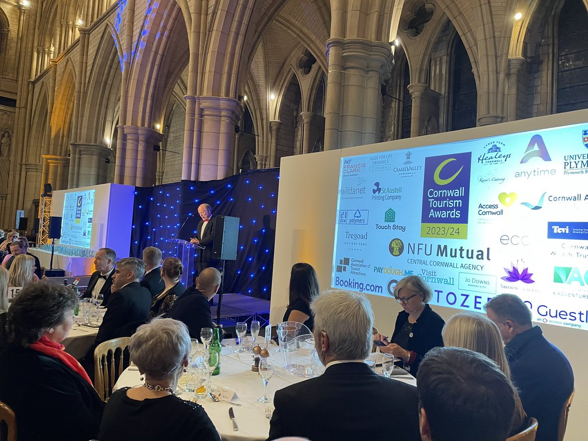 @CornwallTA excited to return to @truro cathedral for the Cornwall Tourism Awards @swtourismawards this evening Good luck to all of the finalists