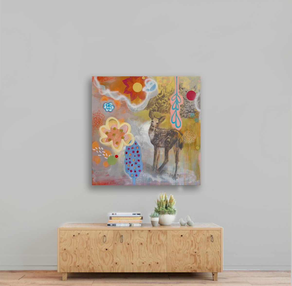 So much gratitude for the meal, and friends/collectors who love me!  Peace, joy and compassion to all.

katherinebaronet.com/large-mixed-me…

#dear #painting  #fawn #magic #joy #artforsale #ArtificialIntelligence
