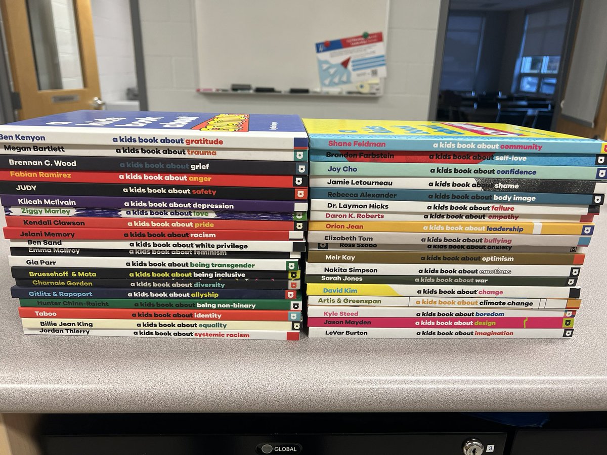 MareikaSmith's tweet photo. New books for our @EthelGardinerPS library as staff continue to centre the @HaltonDSB Multi-Year Plan in their classrooms!  New books are always fun! https://t.co/o8vPArj0a1