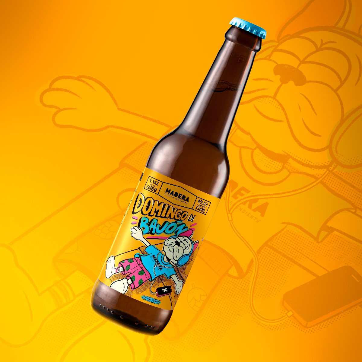 cmichelv's tweet photo. Propuesta de diseño para una edición especial de la Dominga Kölsch de Cerveza Madera✨ #packagingdesign https://t.co/70cTxkTEti