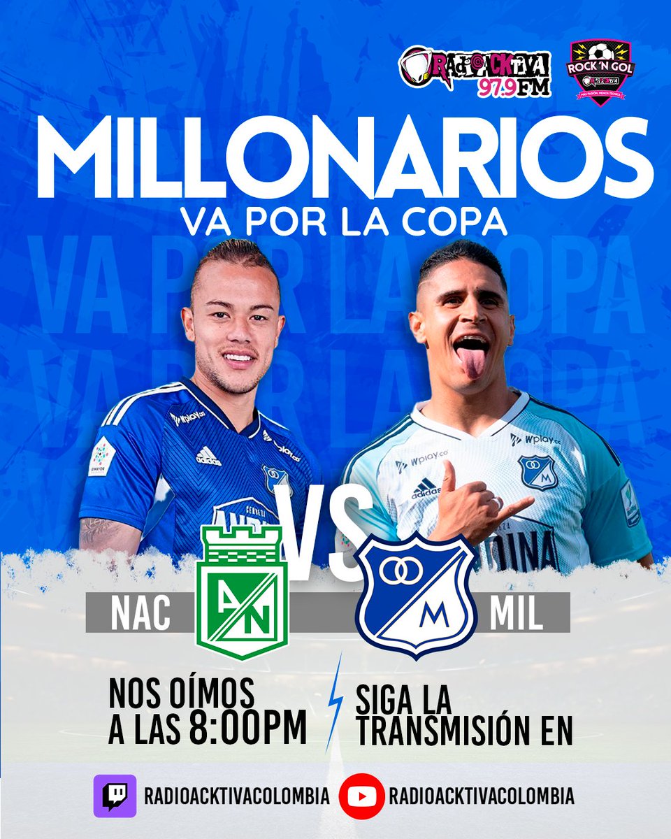 ElRockAndGol_'s tweet photo. Es hoy. #FinalAzul con @monolaocorredor @luisca_guerrero @willrodriguez99 @elchancho414 @donrogelio40 en @Radioacktiva_ https://t.co/1IUc1WWacP