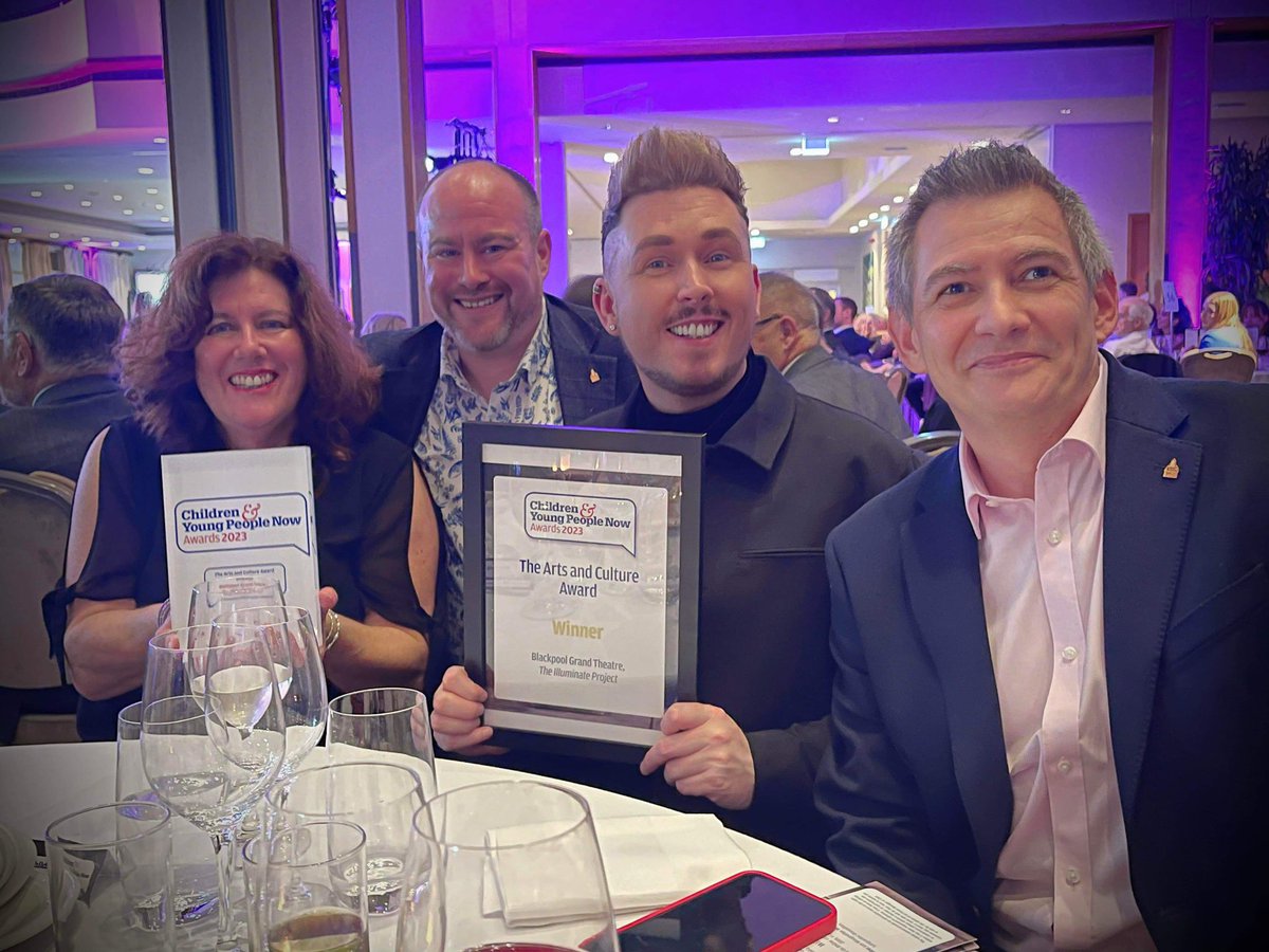We are blown-away, we WON! Incredible work, and we are super proud and hot on the heels of our @uk_theatre Excellence in Arts Education win! Congratulations to the Creative Development team and all of #TeamGrand! #CYPnowAwards
