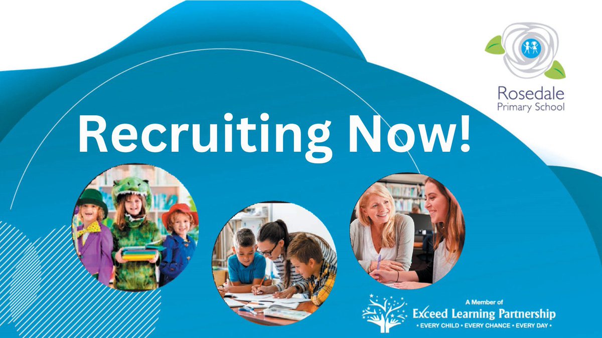 Join our team! 🤩

We’re looking for two inspirational class teachers, to join us in either January/April 2024!

Message us to arrange a visit our school. Recruitment packs can be found here: 
exceedlp.org.uk/vacancies/