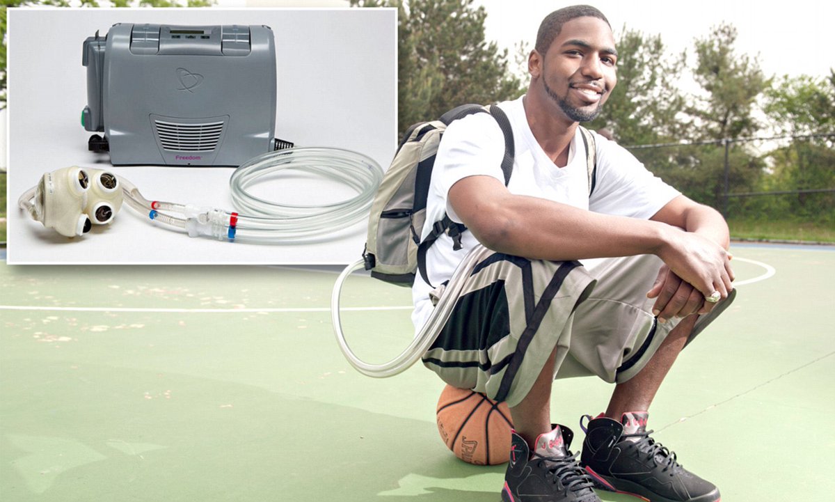 MorbidKnowledge's tweet photo. Stan suffered from genetic heart disease. In November 2014, he went to the hospital and had his heart removed.

But instead of having a new heart transplanted, he received an artificial heart that would be strapped to his back in a backpack.

Stan was then discharged from the hospital without a heart in his body and managed to live a normal life for more than a year.

He even managed to play light sports with his friends during that time, carrying his artificial heart in his backpack.

But in 2016, at age 25, Stan received a new human heart.