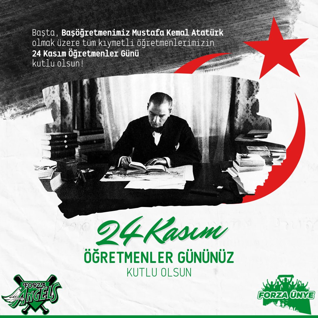 Başta Başöğretmenimiz Mustafa Kemal Atatürk olmak üzere tüm kıymetli öğretmenlerimizin 24 Kasım Öğretmenler Günü kutlu olsun!

#24Kasım #ogretmenlergunu