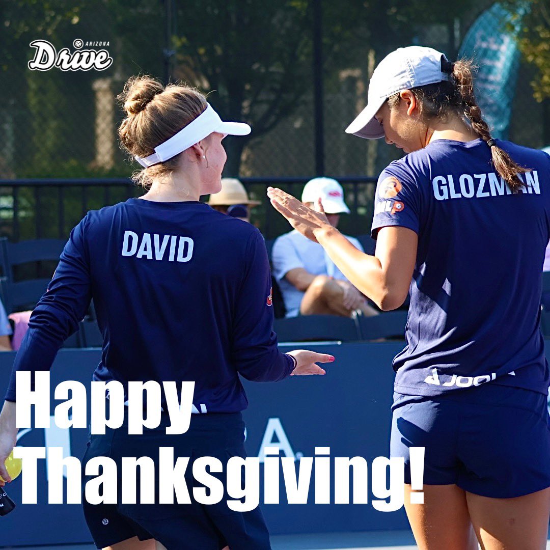 AZPickleball's tweet photo. The #AZDRIVE family wishes you and yours a happy #thanksgiving and is grateful for all the ongoing support on and off the courts. https://t.co/pc0myQcub6