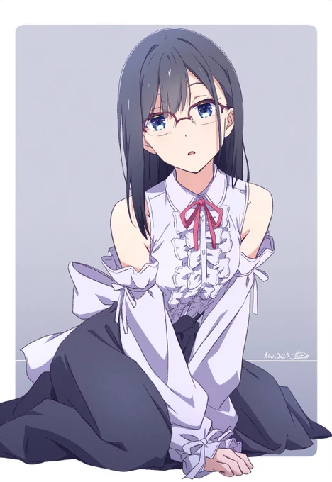 【金曜日の誰でもないガール】 もないちゃん×ノースリブラウス× #誰でもないガール