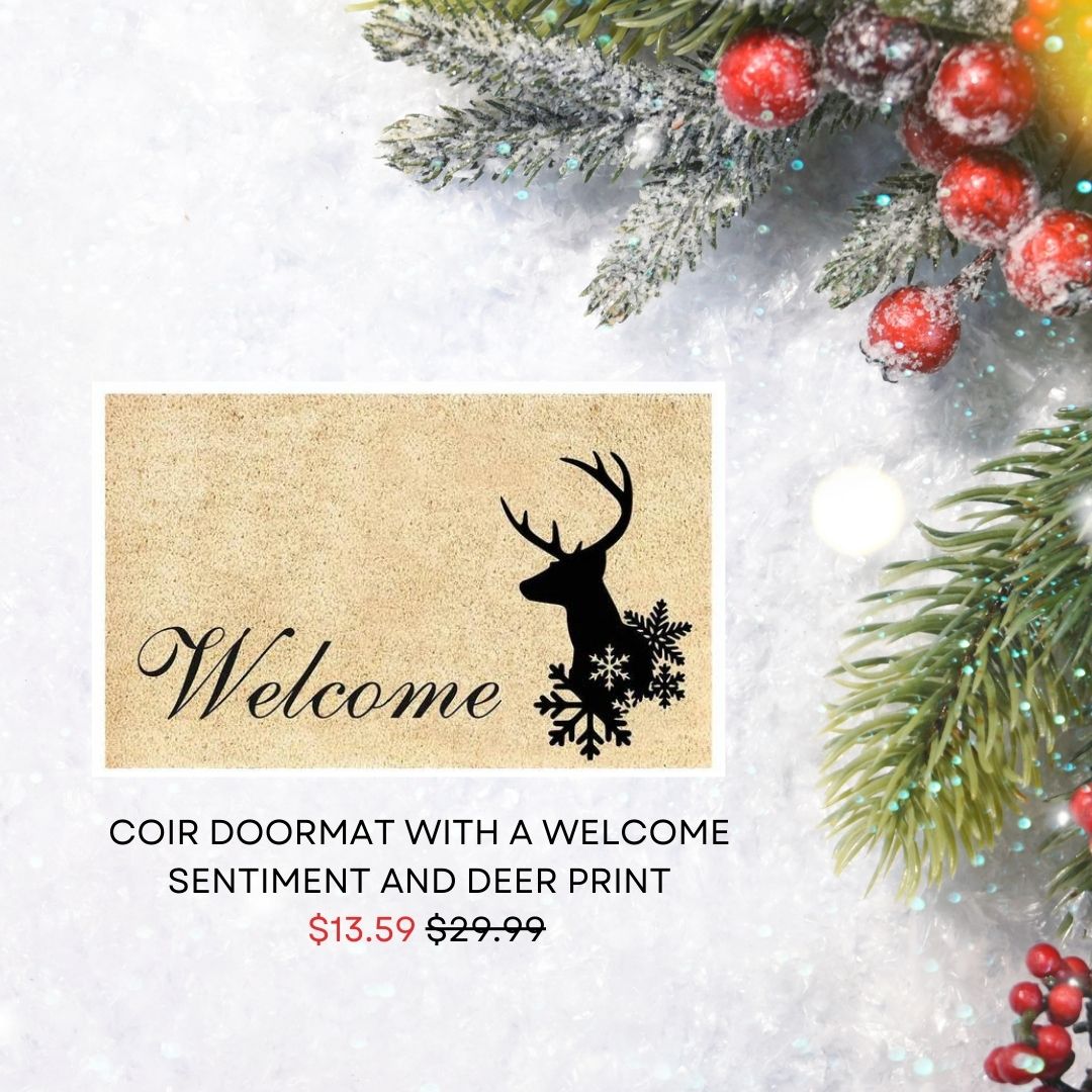 flatohomeprods's tweet photo. Step into the holiday spirit with our festive Christmas-themed doormat – the perfect welcome for guests and an instant upgrade for your home! 🎄✨ Now on sale for just $13.59 – 'tis the season to shop and save! 🎁🏠 #ChristmasCheer #FestiveWelcome #HolidayHome https://t.co/4R1td03ftk