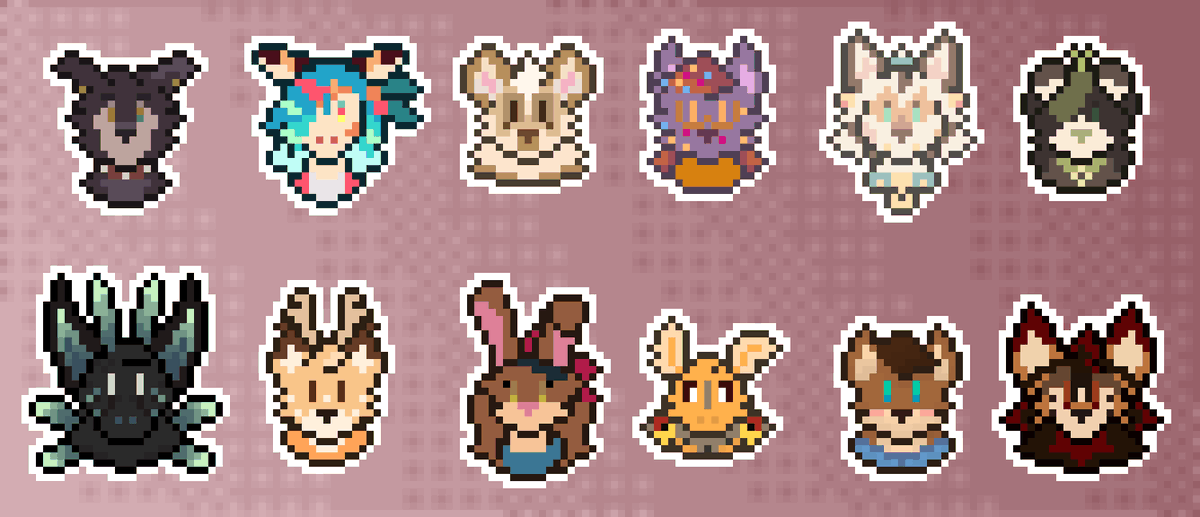 DrPineap's tweet image. It&apos;s that time of year again...
FREE PIXEL ICONS!!

Follow, retweet and reply with your ref for a pixel icon of your character!! :D