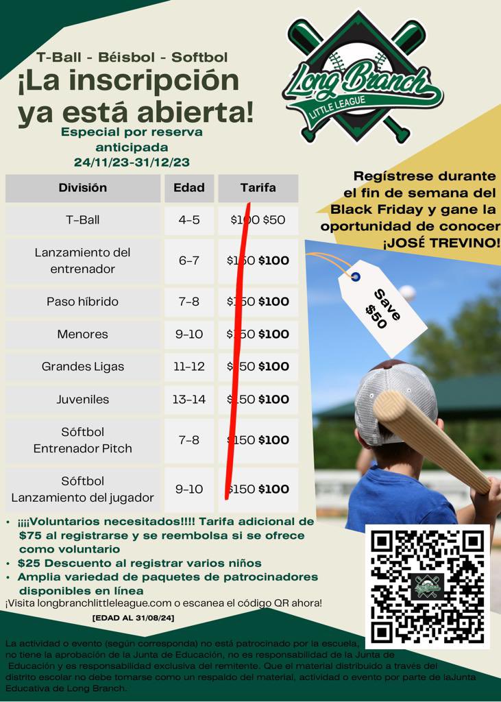 Baseball season will be here before you know it! Sign up today!