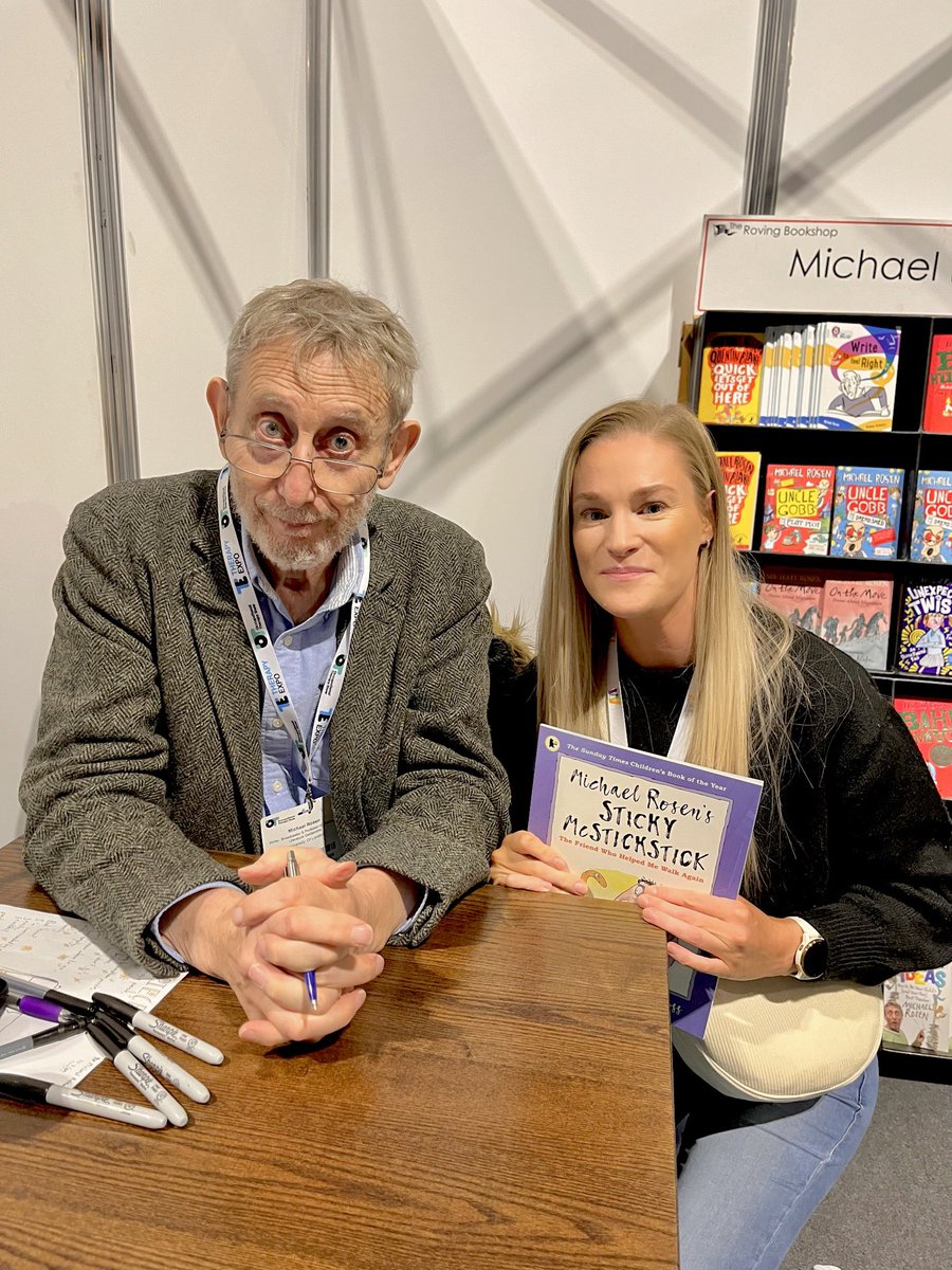 Great day at @TheOTShow.  @MichaelRosenYes was just brilliant.  Wonderful talk.  #OccupationalTherapy #OTshow2023 💚