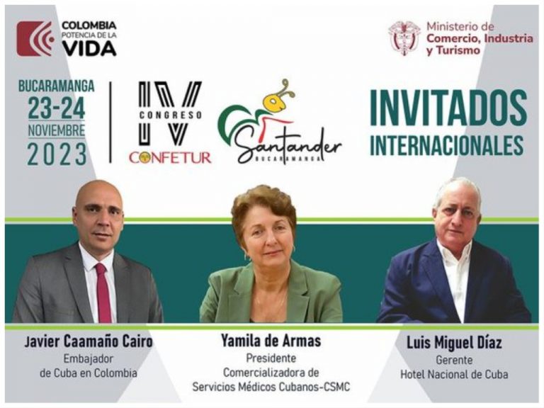 Con la presencia del embajador de #Cuba 🇨🇺, Javier Caamaño, comenzó hoy el VI Congreso Nacional de Confederación de La Industria Turística de #Colombia 🇨🇴

👉bit.ly/3sMz4Lw