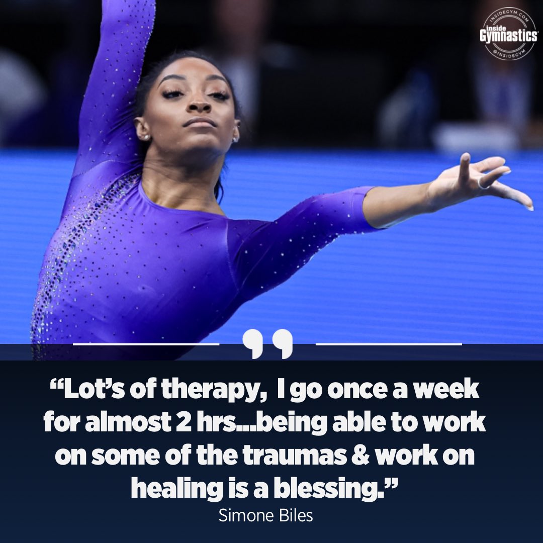 InsideGym's tweet photo. Simone Biles revealed that therapy has been a key component of her successful return to gymnastics competition. She now stands as the most decorated gymnast of all time.
#simonebiles #simone #simonebilesfan #gymnastics https://t.co/1eFdgXhEmu