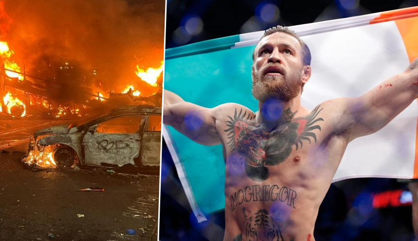 F_Desouche's tweet photo. Attaque au couteau à Dublin : la légende du MMA Conor McGregor déclare « qu'on récolte ce que l'on sème » au sujet des émeutes et demande au commissaire de la police de ne pas se concentrer sur « l'extrême-droite »
https://t.co/FVdRCnJEgf https://t.co/KmADyAH6MB