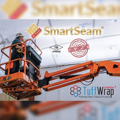 ConstructCanMag's tweet image. TuffWrap marks the 10-year anniversary of the first SmartSeam® suspended cover project buff.ly/46xlyJr #ibc #internationalbuildingcode #news #smartseam #suspendedcover #tuffwrap
