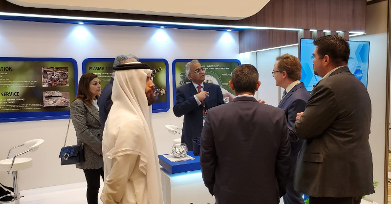 PyroGenesis_Inc's tweet photo. 🔥Last day of ARABAL 2023 ✨ Honored to host Canada's Ambassador to Saudi Arabia and Yeman, Mr. Jean-Philippe Linteau, at the #PyroGenesis booth. 🌐. https://t.co/WMPYTsFAYO
