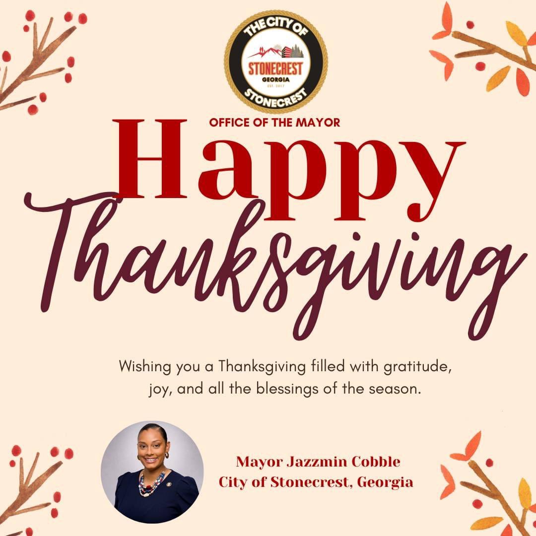 JazzminCobble's tweet photo. Happy Thanksgiving! 
#stonecrestproud💪🏼 https://t.co/2Iq0qZX8QD