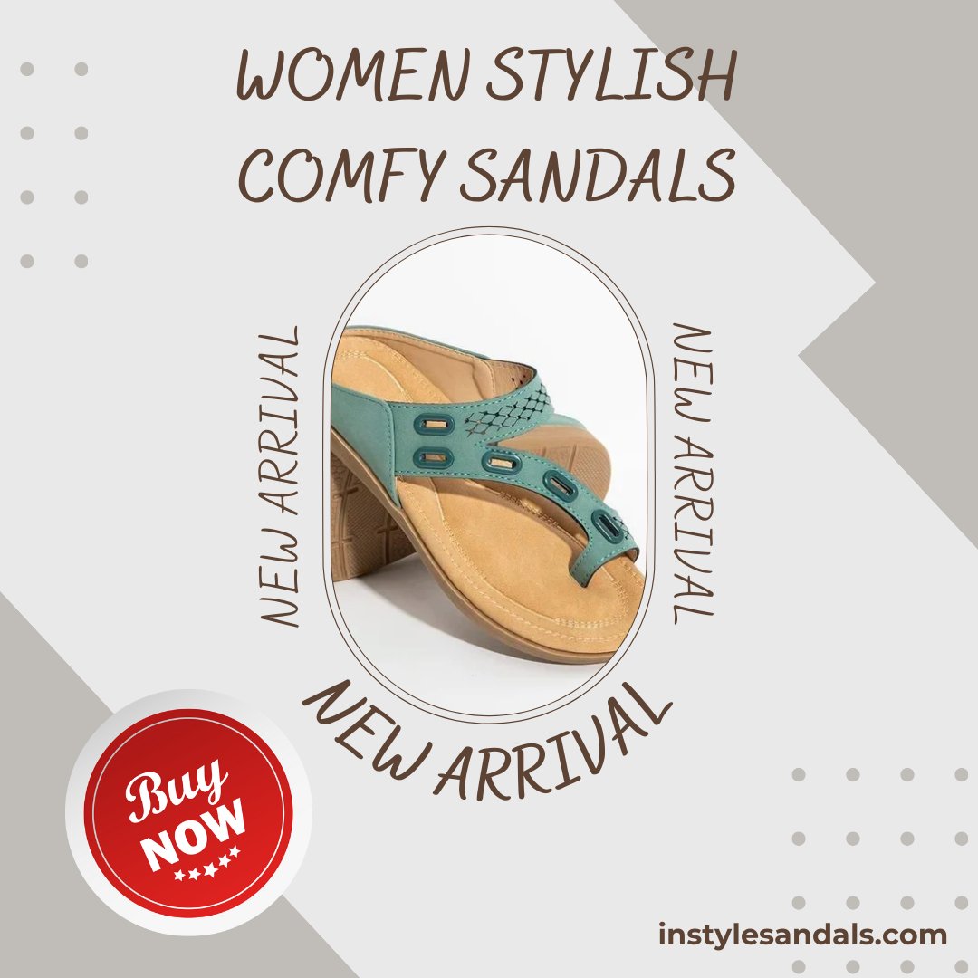 Step into ultimate comfort with our Women's Orthopedic Comfy Sandals! 🩴🌟 Crafted with care to support your feet, these sandals are not only stylish but also designed for optimal comfort. 
Shop Now: instylesandals.com/collections/co…
#ComfySandals #OrthopedicComfort #FootSupport