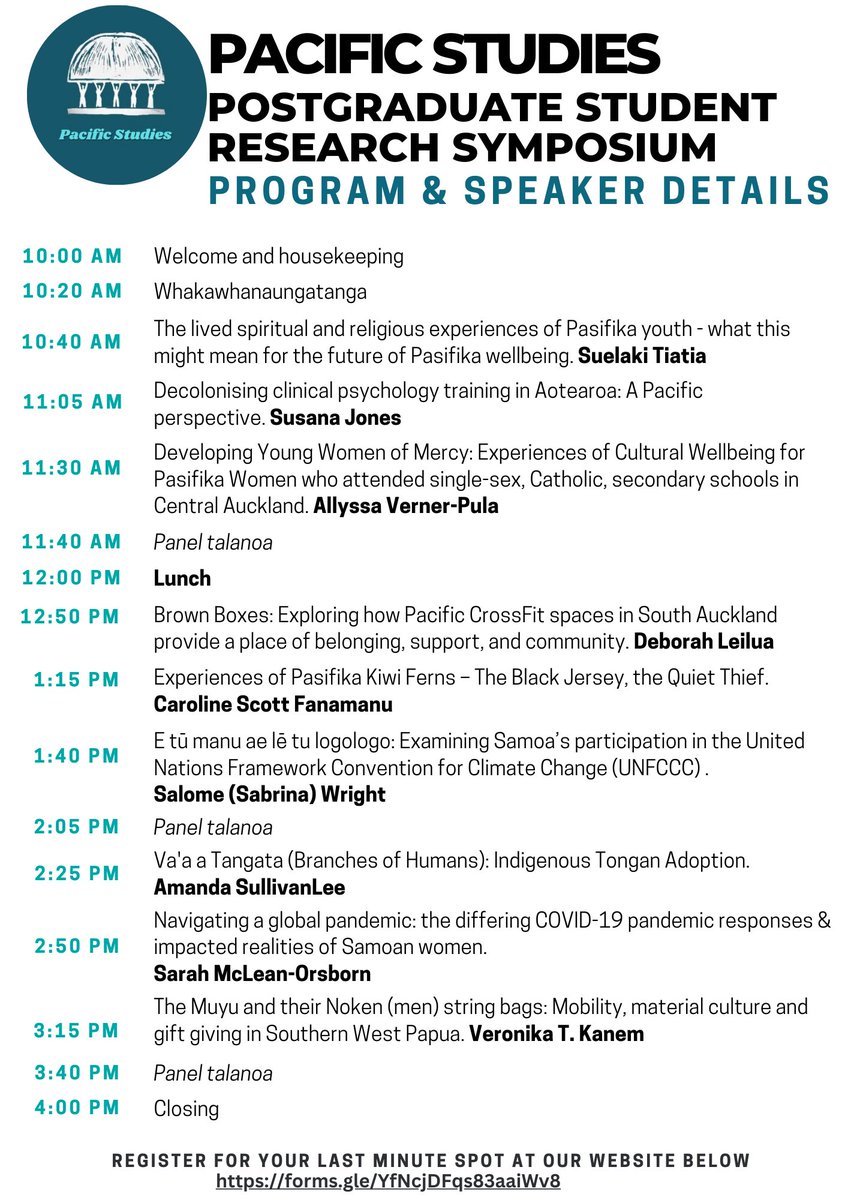 Our program for Monday's symposium is now available! It is also not too late for you to join us :)