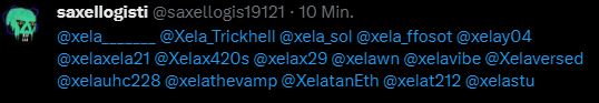 #nightshiftproblems 
thanks to saxellogisti for the many variations of my name on X 
I like your name, but only that
sorry, you're out
#X #scams  #BOT #Airdrops
