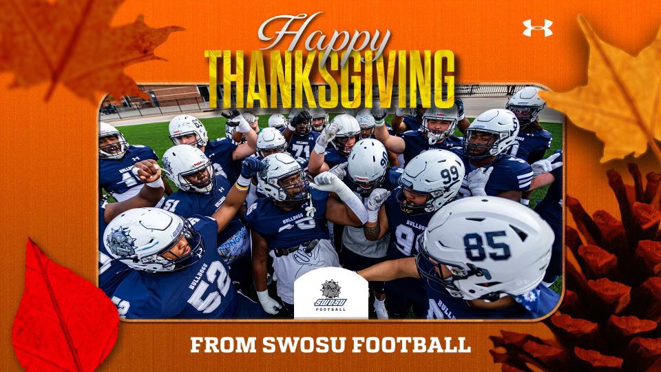 Thank you! <a href="/_CoachLeyden/">Collin Leyden</a>
Happy Thanksgiving! <a href="/SWOSUFootball/">SWOSU Football</a>