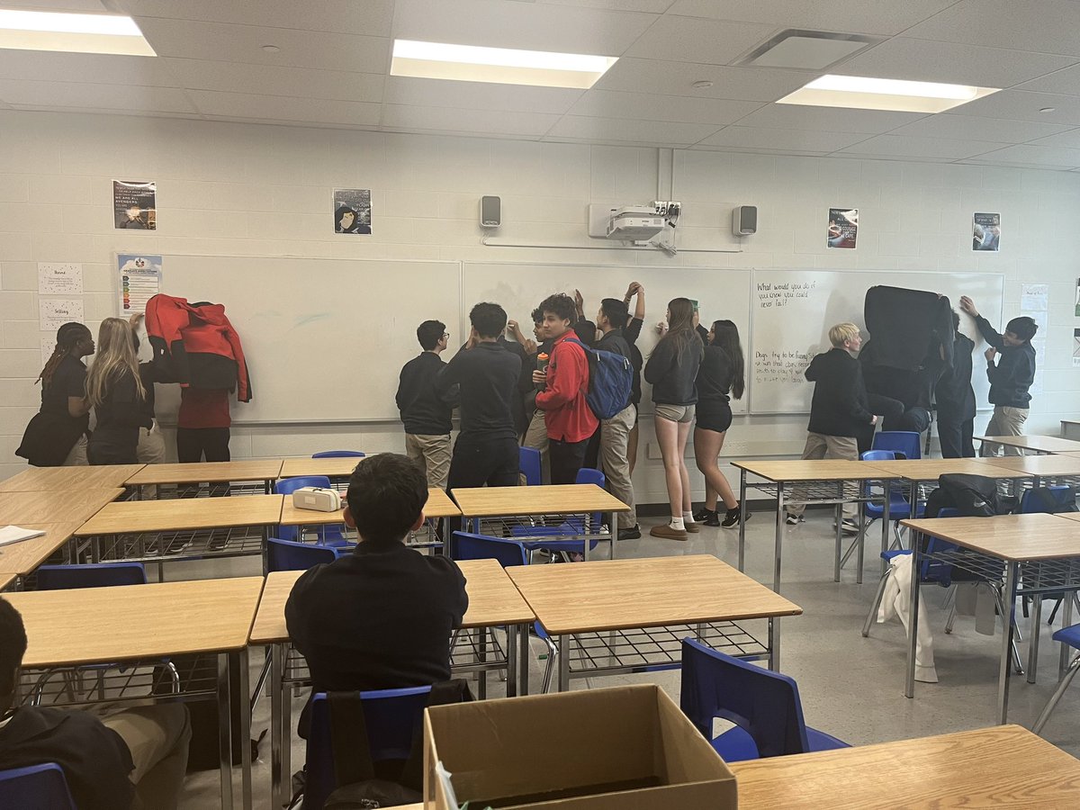 msmarques__'s tweet photo. This is how serious my students take review games. They were trying to hide their answers from each other. We were easily the loudest class today at school. https://t.co/P8UeBvyezB
