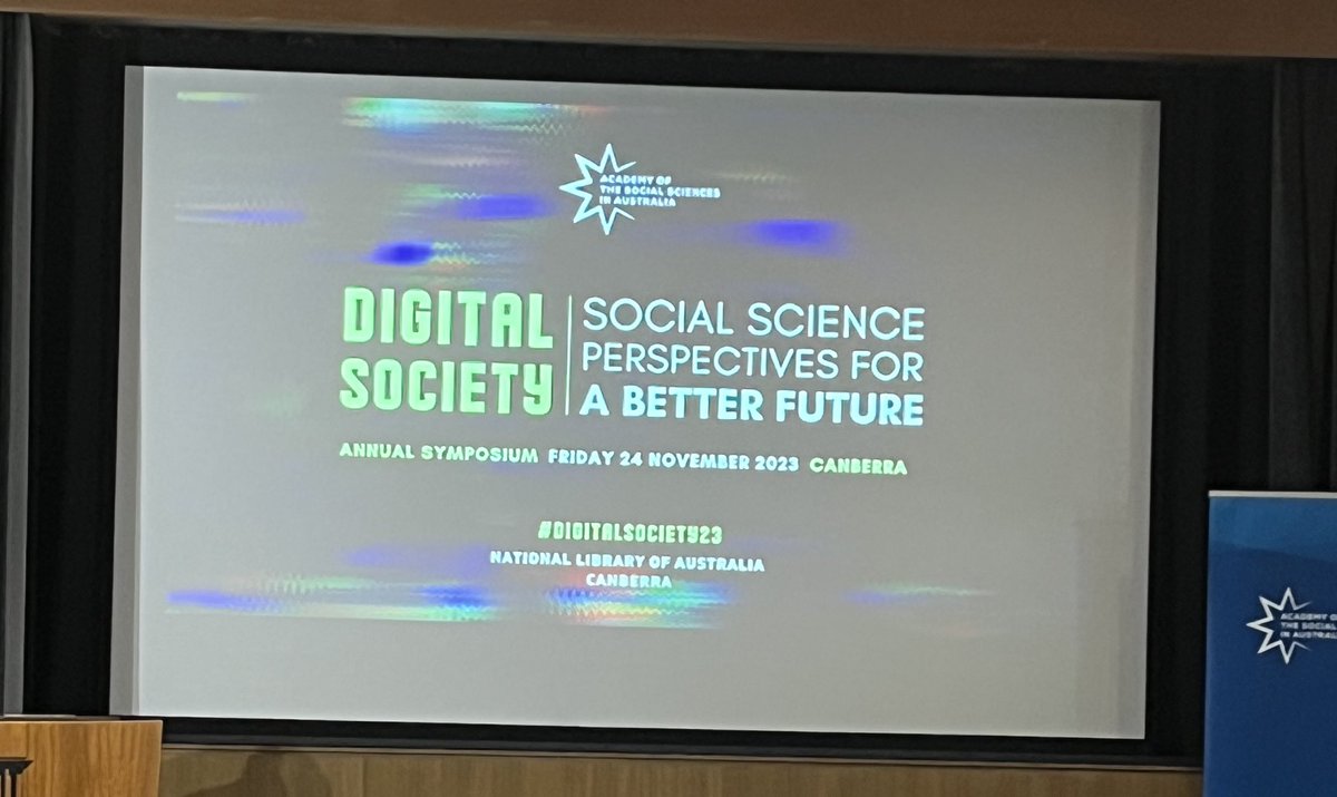 In Canberra for the ⁦@AcadSocSci⁩ #DigitalSociety symposium