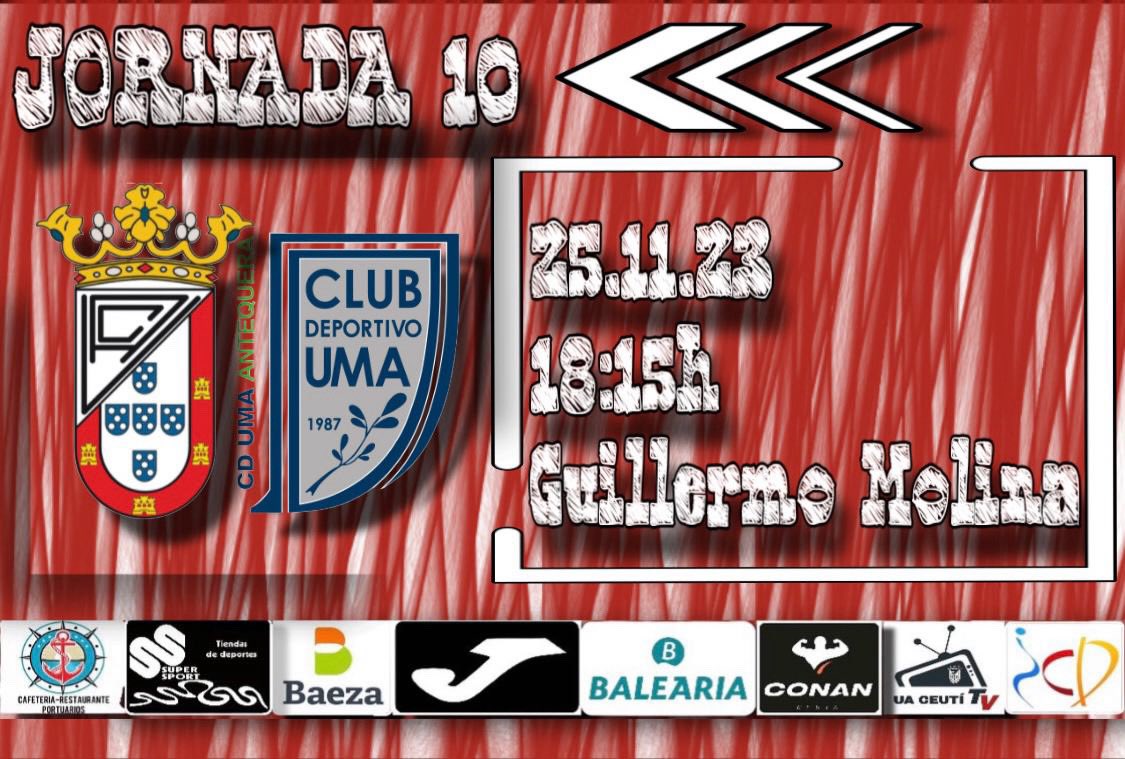 ➜🅹🅾🆁🅽🅰🅳🅰 1️⃣0️⃣

➪S̳e̳g̳u̳n̳d̳a̳ D̳i̳v̳i̳s̳i̳ó̳n̳

🗓️Sábado 25.11.23
⏰18:15h
📍Guillermo Molina
🖥Partido retransmitido por <a href="/FutSalRFEF/">Futsal RFEF</a> 
⫸UA Ceutí 🆚 @UMAAntequera ⫷

#SegundaDivisiónFS
#FutsalRFEF

¡Vamos a otro pasito! ¡Mucha suerte!
⚪️⚫️

AFICIÓN, ¡OS ESPERAMOS!
💪🏽🤙🏼