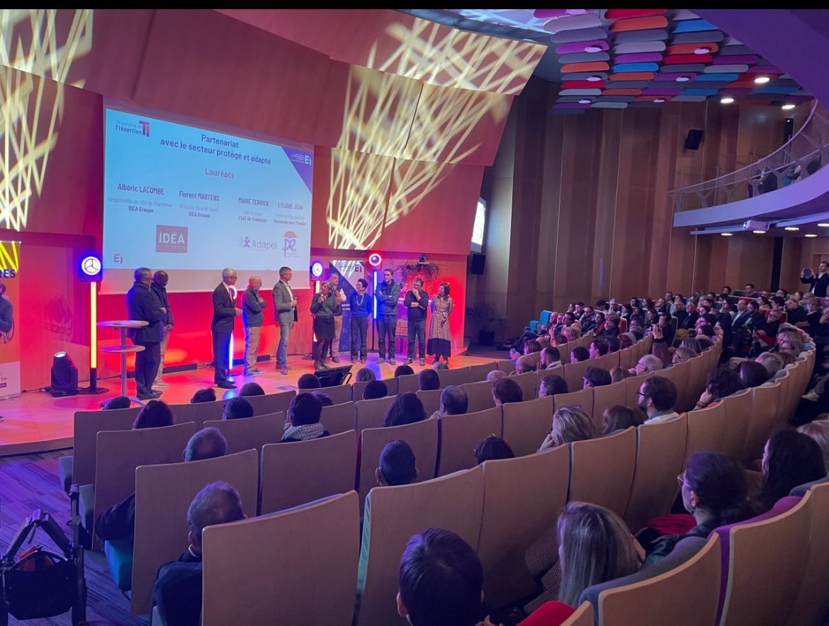 8 catégories de trophée remis ce soir et surtout de nombreux magnifiques témoignages et exemples de projets liés à l’insertion des personnes en situation de handicap  #tropheedelinsertion <a href="/MEDEF44/">Medef Loire-Atlantique</a> <a href="/CorinneBesnard/">Corinne BESNARD</a> cc <a href="/Samueltual/">Tual Samuel</a>