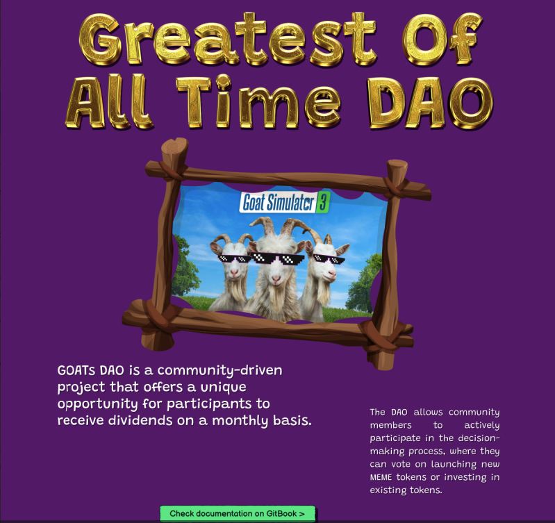 goatsdaox's tweet photo. We will launch a new #GOATSDAO website soon 🐐
The site turned out - Greatest All The Time  🔥🔥🔥

There will be:
- Information about the project
- Tokenomics
- Roadmap
- Conditions for participation in the #DAO

Don't miss the launch of the new website - https://t.co/neEWgRDPKD https://t.co/27RrYfNHze