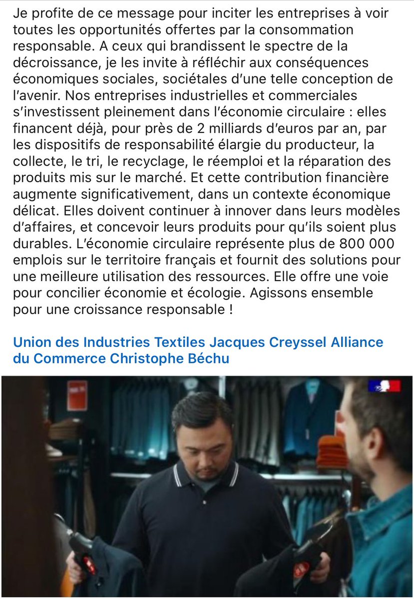 Commentaires de @PatrickMartin_1 à retrouver sur @LinkedInFrance cc @ModeGrandOuest @medefcholetais @MEDEFVENDEE @Samueltual @MedefPDL