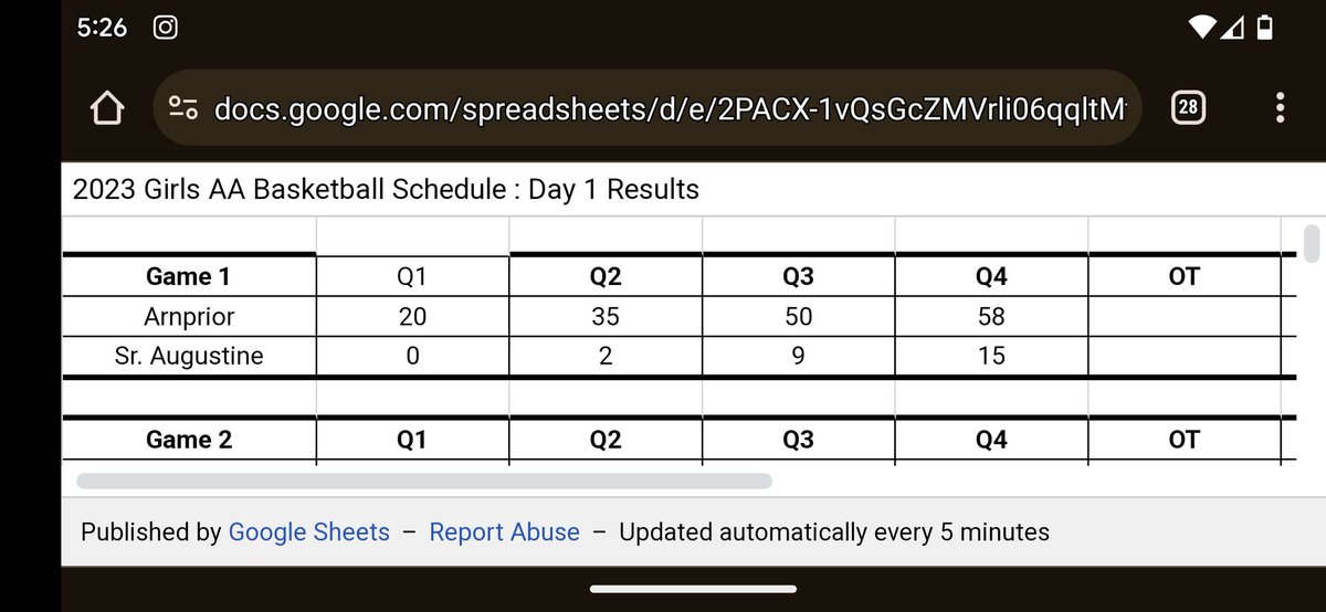 . <a href="/ArnpriorDHS/">Arnprior DHS</a> wins Game 1 at OFSAA AA Basketball!